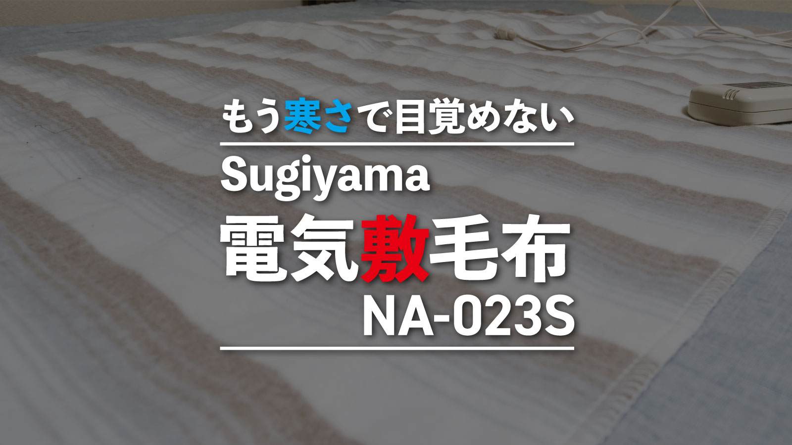 気質アップ】 値下げ電気式毛布NA-023S